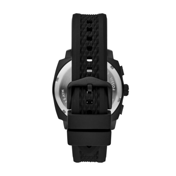 Fossil Machine 44mm Chronograph Silicone Watch - Preorder