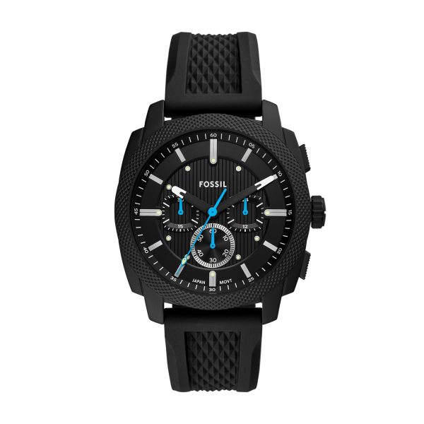 Fossil Machine 44mm Chronograph Silicone Watch - Preorder