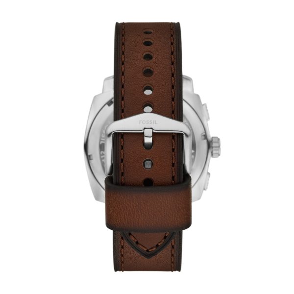 Fossil Machine 44mm Chronograph Leather Watch - Preorder