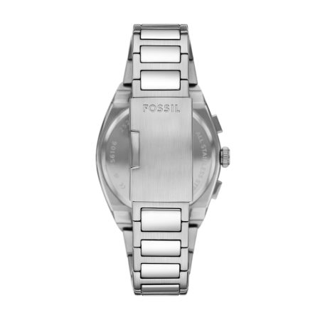Fossil Everett 44mm Chronograph Stainless Steel Watch - Preorder