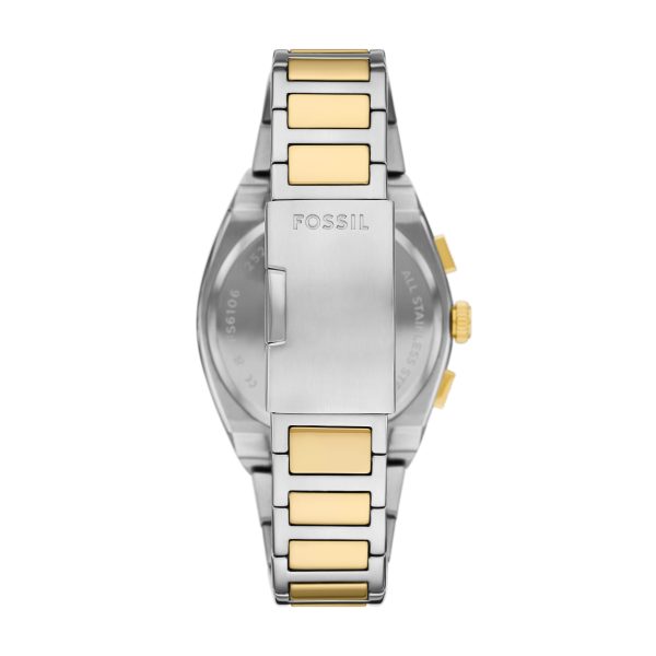 Fossil Everett 44mm Chronograph Stainless Steel Watch - Preorder