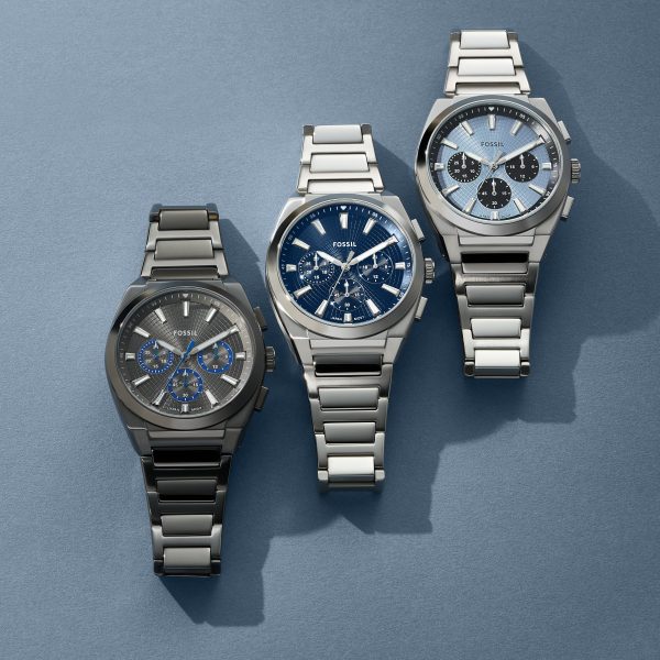 Fossil Everett 44mm Chronograph Stainless Steel Watch - Preorder