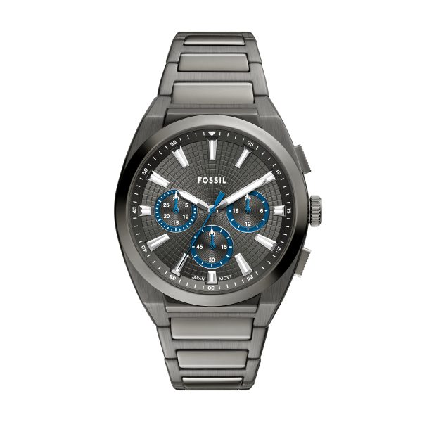 Fossil Everett 44mm Chronograph Stainless Steel Watch - Preorder