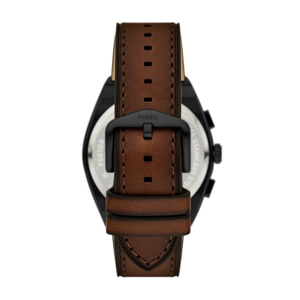 Fossil Everett 44mm Chronograph Leather Watch - Preorder