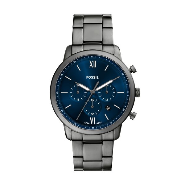 Fossil Neutra 44mm Chronograph Stainless Steel Watch - Preorder