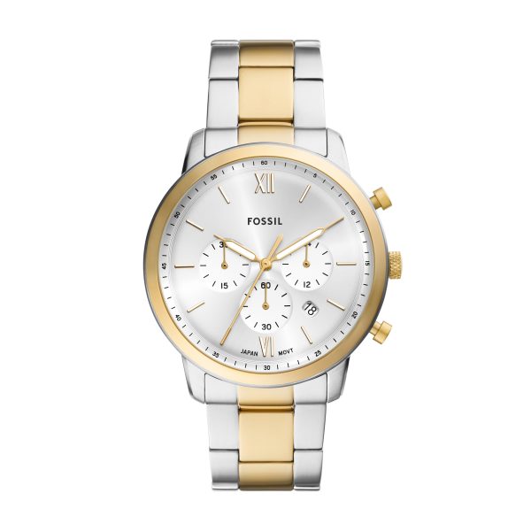 Fossil Neutra 44mm Chronograph Stainless Steel Watch - Preorder