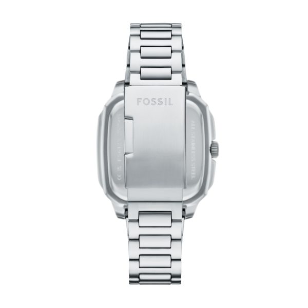 Fossil Crosby 42mm Three-Hand Date Stainless Steel Watch - Preorder