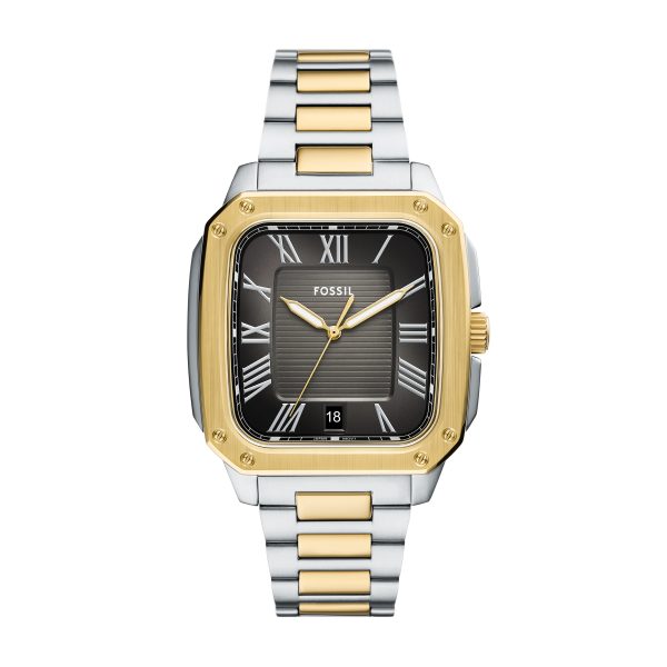Fossil Crosby 42mm Three-Hand Date Stainless Steel Watch - Preorder