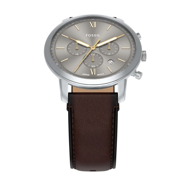 Fossil Neutra 44mm Chronograph Leather Watch - Preorder