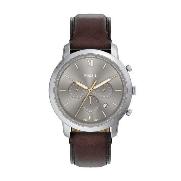 Fossil Neutra 44mm Chronograph Leather Watch - Preorder