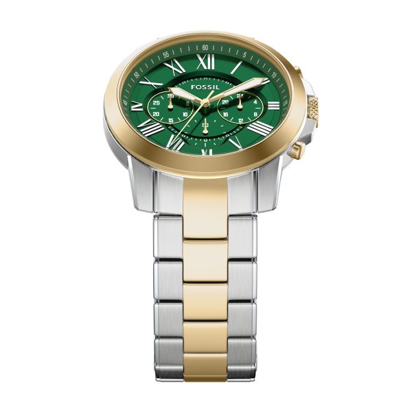 Fossil Grant 44mm Chronograph Stainless Steel Watch - Preorder