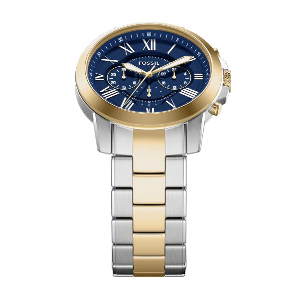 Fossil Grant 44mm Chronograph Stainless Steel Watch - Preorder