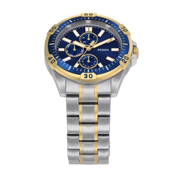 Fossil Garrett 44mm Multifunction Stainless Steel Watch - Preorder