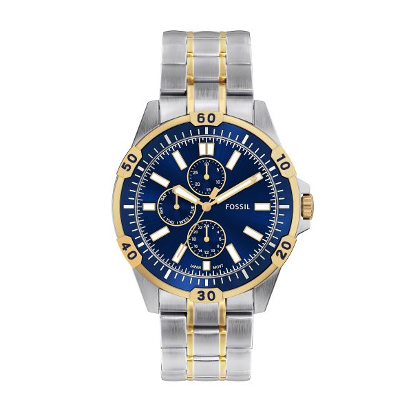 Fossil Garrett 44mm Multifunction Stainless Steel Watch - Preorder