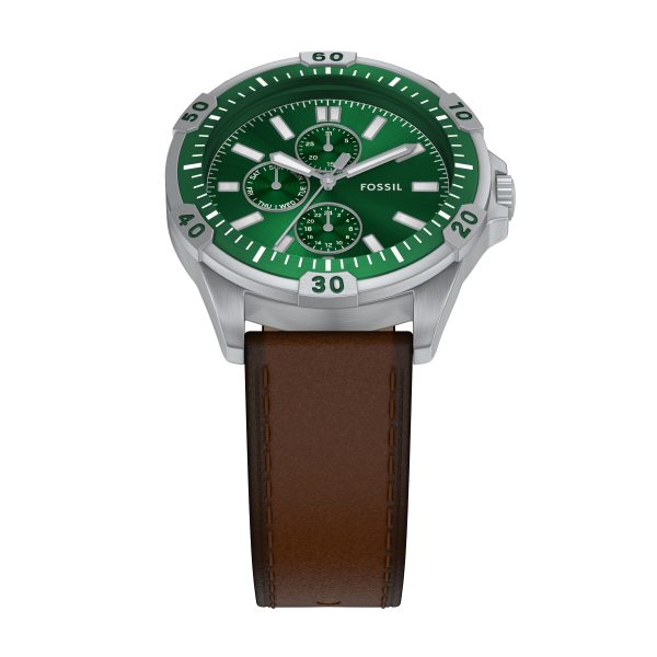 Fossil Garrett 44mm Multifunction Leather Watch - Preorder