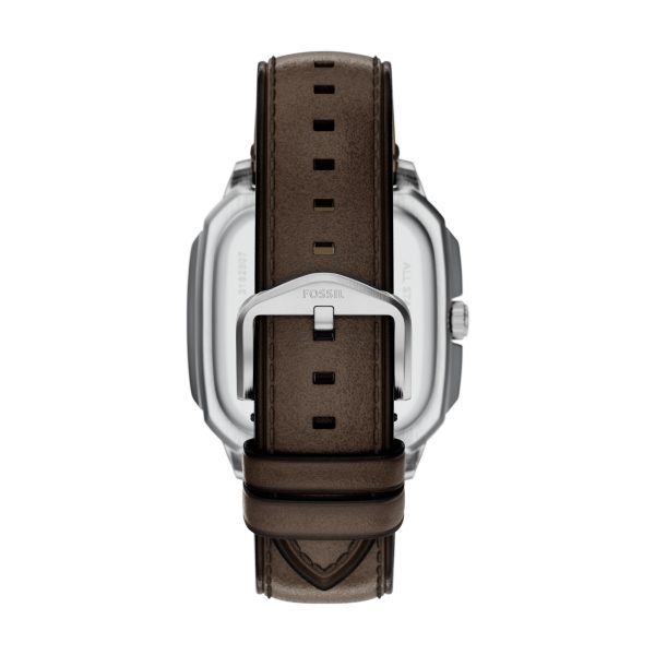 Fossil Crosby 42mm Three-Hand Leather Watch - Preorder