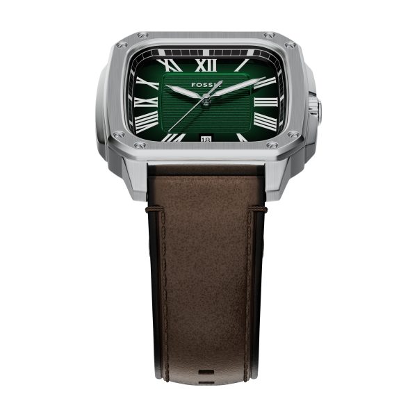 Fossil Crosby 42mm Three-Hand Leather Watch - Preorder
