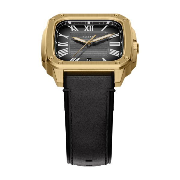 Fossil Crosby 42mm Three-Hand Leather Watch - Preorder
