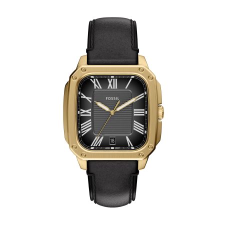 Fossil Crosby 42mm Three-Hand Leather Watch - Preorder