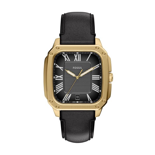 Fossil Crosby 42mm Three-Hand Leather Watch - Preorder