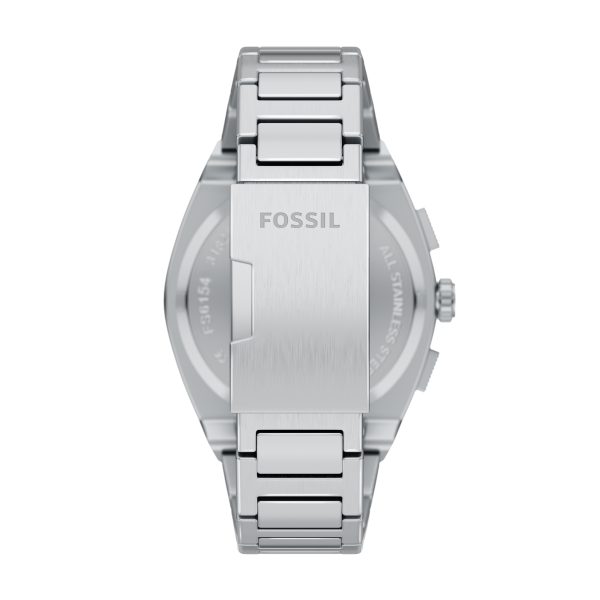 Fossil Everett 44mm Chronograph Stainless Steel Watch - Preorder