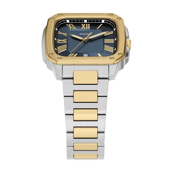 Fossil Crosby 42mm Three-Hand Date Stainless Steel Watch - Preorder