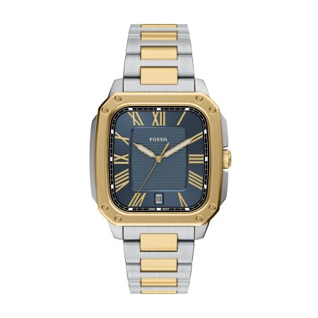 Fossil Crosby 42mm Three-Hand Date Stainless Steel Watch - Preorder