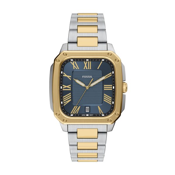 Fossil Crosby 42mm Three-Hand Date Stainless Steel Watch - Preorder