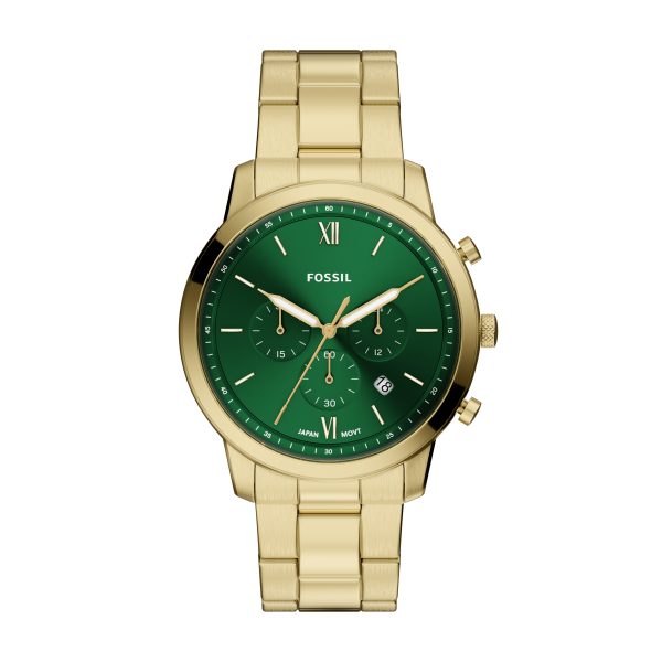 Fossil Neutra 44mm Chronograph Stainless Steel Watch - Preorder