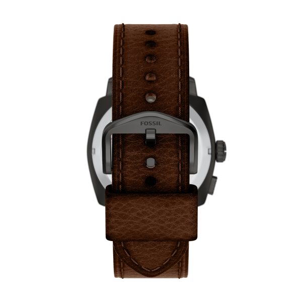 Fossil Machine Big Tic 41mm Leather Watch - Preorder