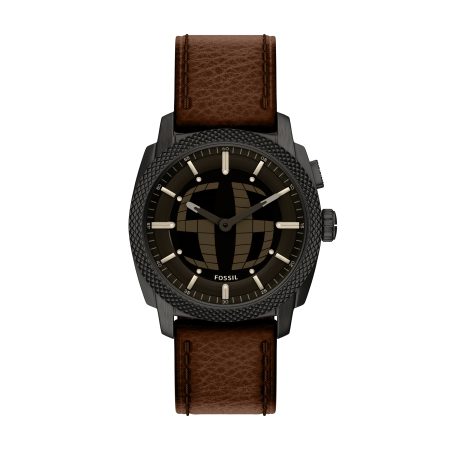 Fossil Machine Big Tic 41mm Leather Watch - Preorder
