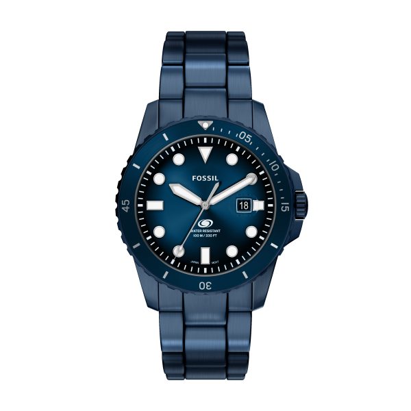 Fossil Dive 42mm Three-Hand Stainless Steel Watch - Preorder