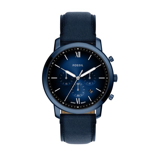Fossil Neutra 44mm Chronograph Leather Watch - Preorder