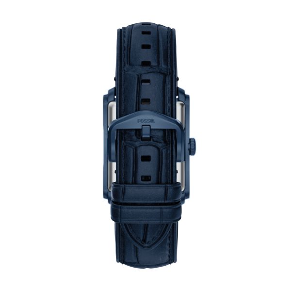 Fossil Carraway 30mm Three-Hand Croco Leather Watch - Preorder