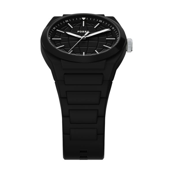 Fossil Everett 42mm Three-Hand Silicone Watch - Preorder