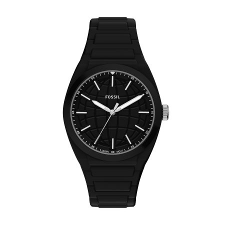 Fossil Everett 42mm Three-Hand Silicone Watch - Preorder
