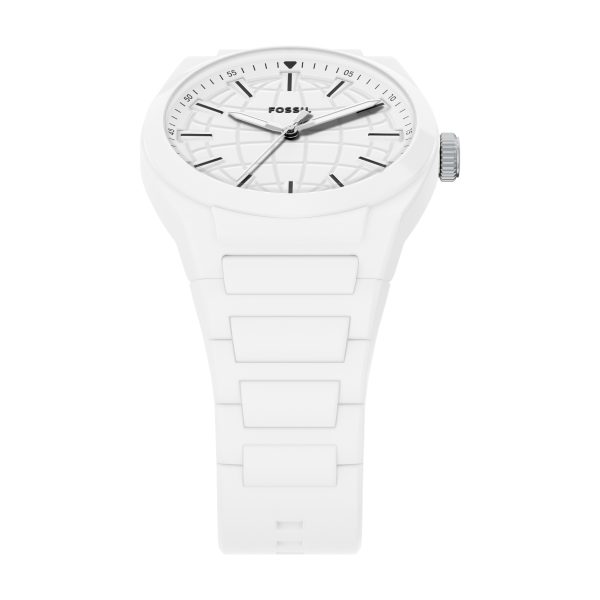 Fossil Everett 42mm Three-Hand Silicone Watch - Preorder