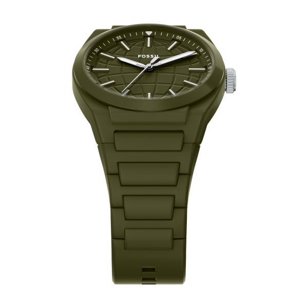 Fossil Everett 42mm Three-Hand Silicone Watch - Preorder