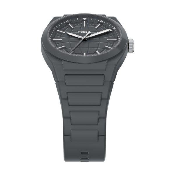 Fossil Everett 42mm Three-Hand Silicone Watch - Preorder