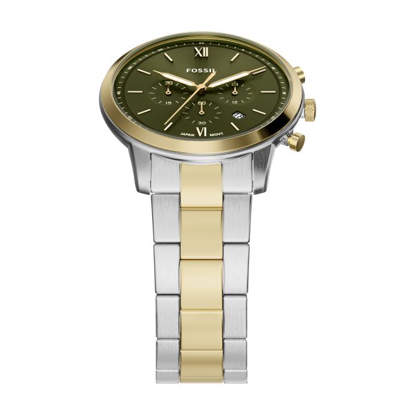 Fossil Neutra 44mm Chronograph Stainless Steel Watch - Preorder