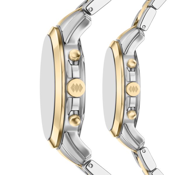Fossil Grant 44mm Chronograph Stainless Steel Watch Set - Preorder