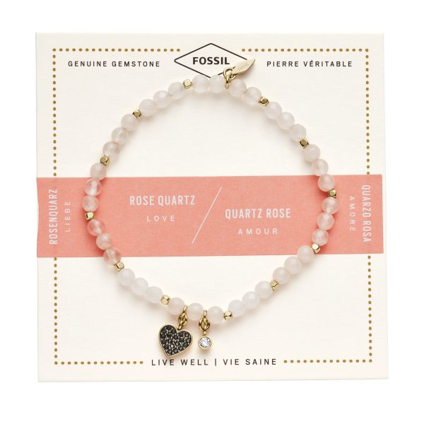 Fossil Rose Quartz Bracelet - Preorder