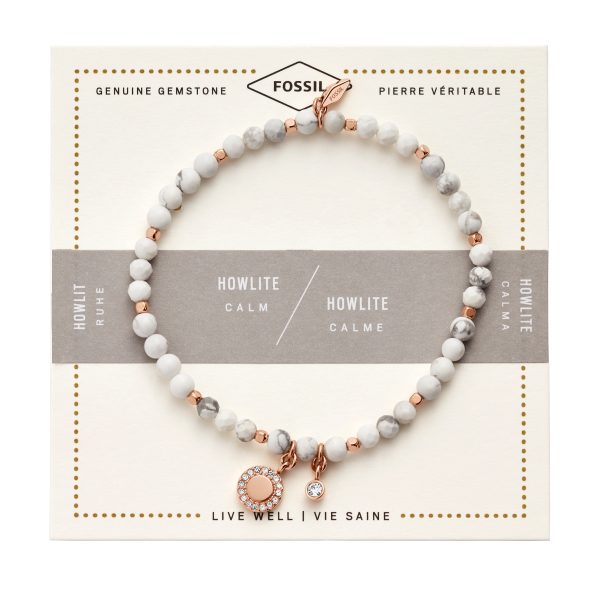 Fossil Howlite Bracelet - Preorder