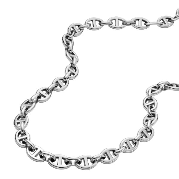 Fossil Heritage D-Link Stainless Steel Chain Necklace - Preorder