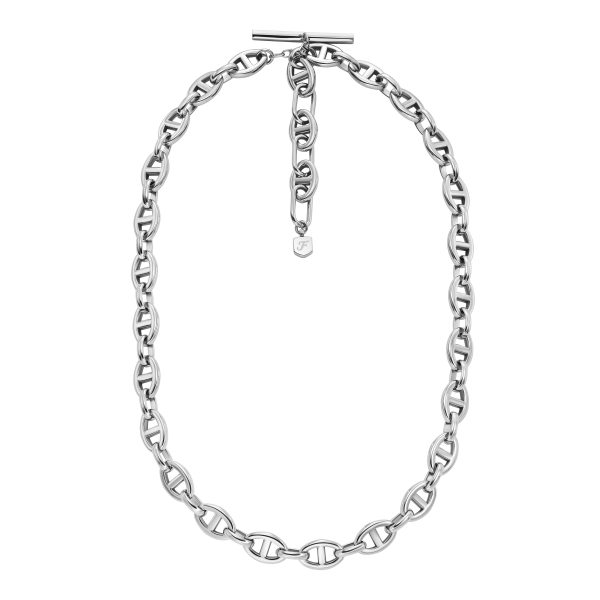 Fossil Heritage D-Link Stainless Steel Chain Necklace - Preorder