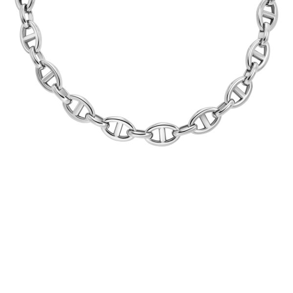 Fossil Heritage D-Link Stainless Steel Chain Necklace - Preorder