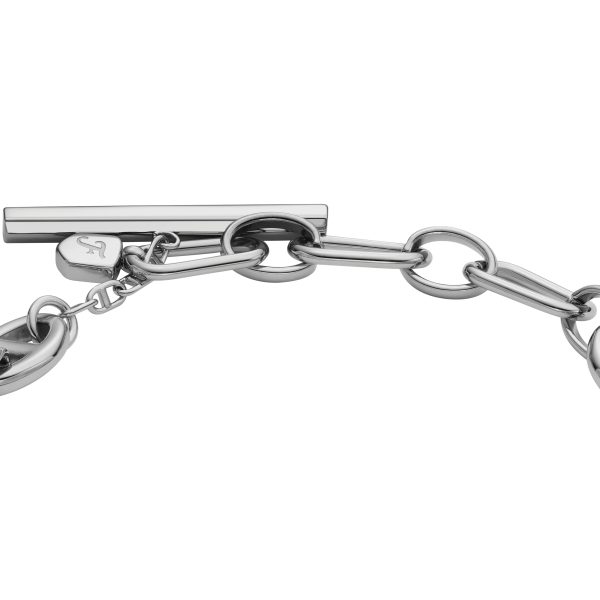 Fossil Heritage D-Link Stainless Steel Chain Bracelet - Preorder