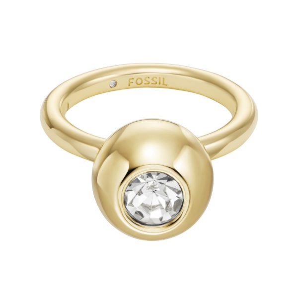 Fossil Bright Baubles Gold-Tone Brass Center Focal Ring - Preorder