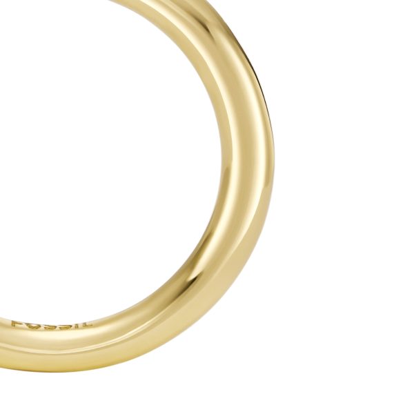 Fossil Bright Baubles Gold-Tone Brass Center Focal Ring - Preorder