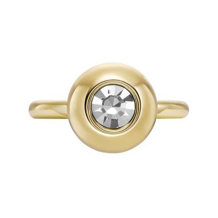 Fossil Bright Baubles Gold-Tone Brass Center Focal Ring - Preorder